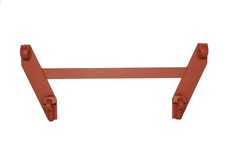 Koppelplatten Koppelhaken vormontiert geradeEuro-Norm Euroaufnahme Hakenaufnahme