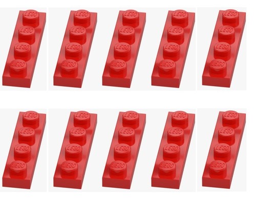 Lego 10x platte 1x4 - 10x,