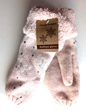 Strickhandschuhe mit Glitzer