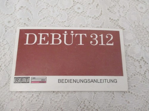 1976 debüt 312 rft ddr - ,