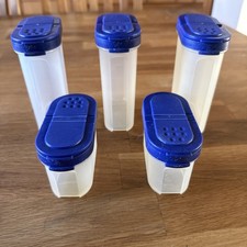 +++ Tupperware Eidgenossen Set mit Deckel ,blau 3x 250ml; 2x 115 ml +++