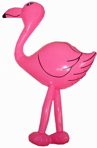 Aufblasbare pink flamingo - aufblasbare,