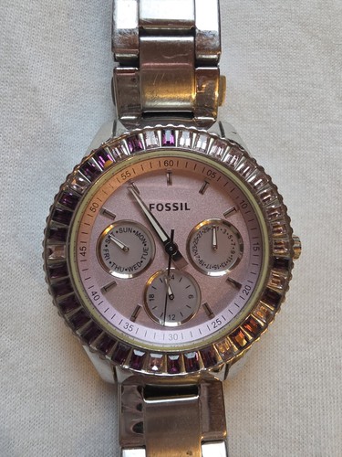 Fossil damenuhr mit rosa - mit,