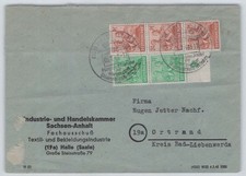 SBZ Brief HALLE mit SST +