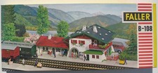 FALLER B-108 Bahnhof Bergheim Spur H0 Eisenbahn Modellbausatz Railway Station