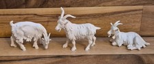 Krippenfigur Kostner Krippe Natur Ziegenbock +2 Ziegen 12cm -Holz geschnitzt Neu