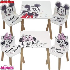 Sitzgruppe Kindersitzgruppe Mickey Kinder Holz Tisch Stühle Disney