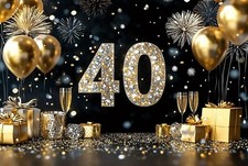 XXL Party Banner "40"