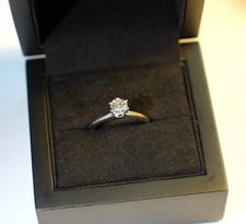 Verlobungsring 18 K Weißgold