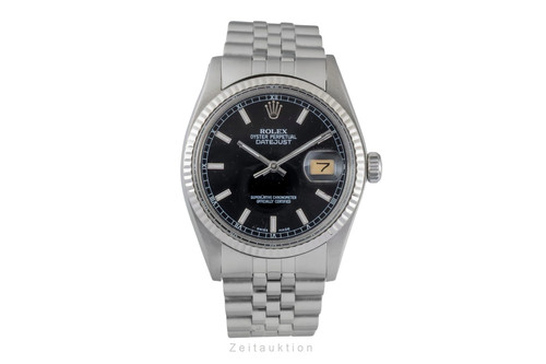 Rolex datejust black dial - rolex,