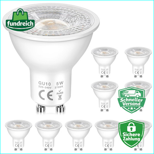 Gu10 led lampe 500lm - lampe, 5w