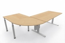 Ergonomischer Winkelschreibtisch VXY4 Schreibtisch 243x160 cm Bürotisch