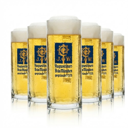 Augustiner bier glas - 6x,