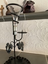 Weinheber  Dekanter Weinspender Kerzenhalter Schmiedeeisen Dosierer Wein keller