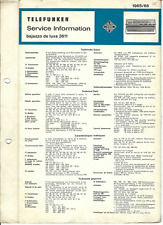 Telefunken  Service Manual für Bajazzo de Luxe 3611 Copy
