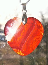 FEUER ACHAT  Edelstein Anhänger   EINZIGARTIG/NEU!