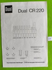 Dual CR 220 Original Service
