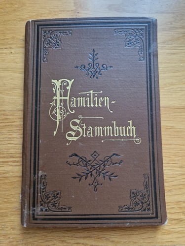 Altes familienstammbuch - altes,