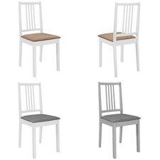  4/6 Stk.  Massivholz Holzstuh