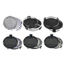 4Stück 75MM Für Mercedes Benz Nabendeckel Felgendeckel Radkappe Emblem DE+++