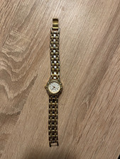 Goldene Damen Armbanduhr Bugor