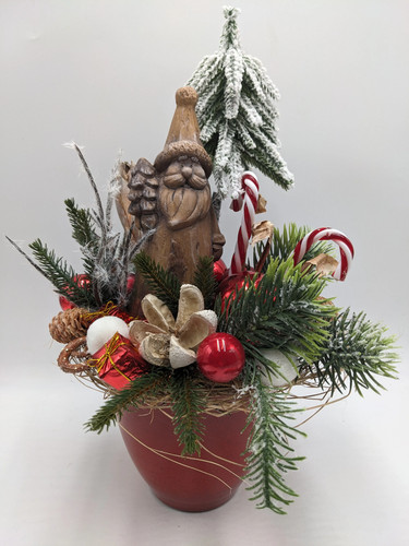 Weihnachtsgesteck kugel - weihnachtsgesteck,
