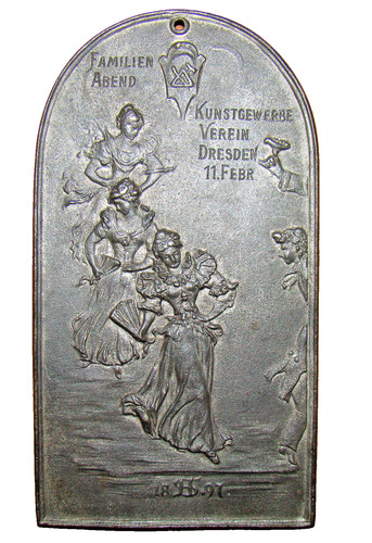 Plakette reliefbild 1897 - reliefbild,