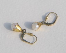 Paar Zucht-Perlen Ohrringe 333