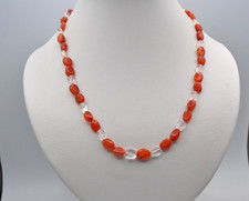 Carnelian Smooth Cut Necklace
