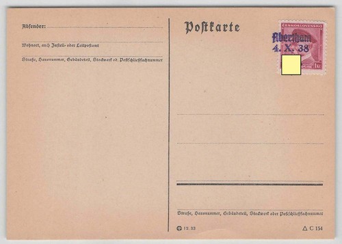 Sudetenland postkarte mit - sudetenland,