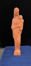 Keramikfigur aus Ton, Mutter Maria mit Jesuskind, von Karl Graf- Kroher,München
