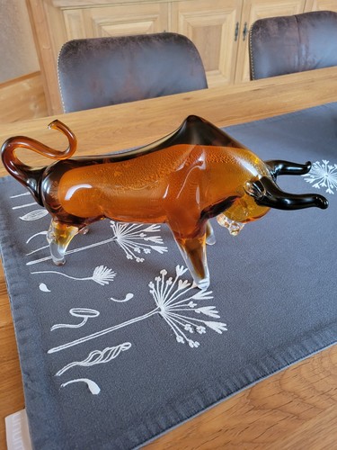 Stier glasfigur skulptur - stier,