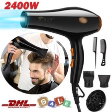 2400 Watt Profi Fön Haarfön Haartrockner Haarföhn 5 Stufen + Stylingdüse DHL