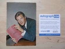Roger Moore Original Autogramm