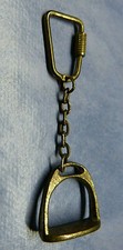  Schlüsselanhänger  Steigbügel  Messing