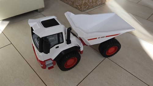Bruder dumper weiß rot - dumper,