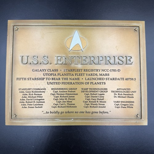 Eaglemoss messingfarbene uss - eaglemoss,