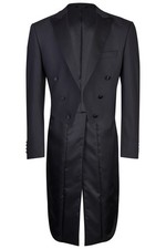 Wilvorst CLASSICs Herren Frack-Sakko Modern Fit Schwarz