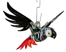 Hängevogel Graupapagei Fensterdekoration Glasvogel Papagei