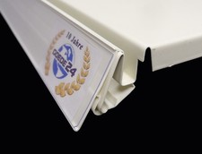 Preisschiene 1m weiß 10x Scannerleiste Regale neu Scannerschiene Linde Storebest