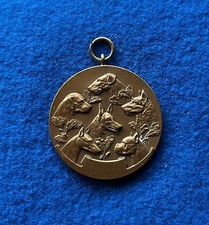 Tragbare Medaille o. J. Hundezucht 50 mm vorzüglich