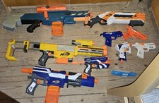 Nerf Rough Cut N-strike Zombie Cs-12 Blaster Cs-6 Alpha Trooper