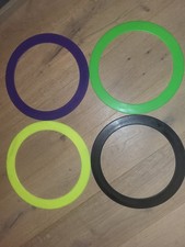Jonglierringe Set, 4 Stück, Verschiedene Farben, Kunststoff
