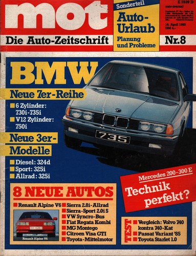 Zeitschrift mot auto - zeitschrift, von