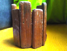 Kerzen-Halter Teelicht Holz Karibik Party Garten Tischleuchte Deko Sommer Strand