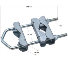 Mast Doppelschelle für CB