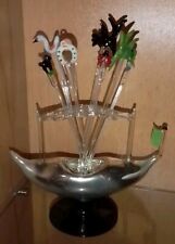 Glas Gondel Venedig Glaskunst Partypicker Ständer 