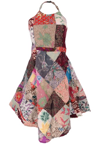 Patchwork unikat sommerkleid - patchwork,