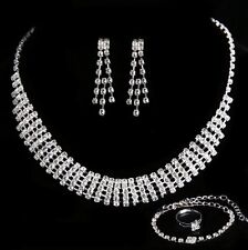 4 tlg Strass Set Hochzeit