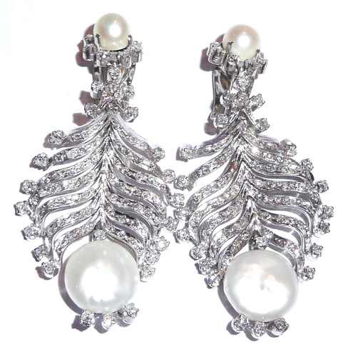 Ohrringe platin 10ct - ohrringe,